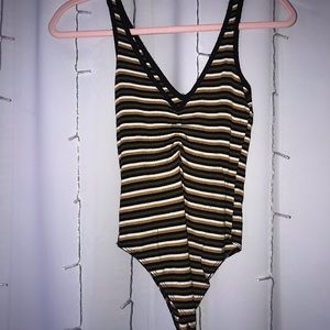Striped Forever 21 bodysuit